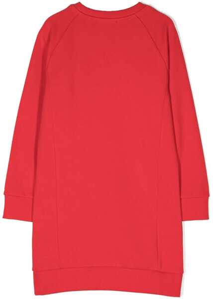 Rochii casual Balmain Ml Sweatshirt Dress Logo And Buttons RED Fete (BM 16613859) 2