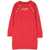 Balmain Ml Sweatshirt Dress Logo And Buttons RED