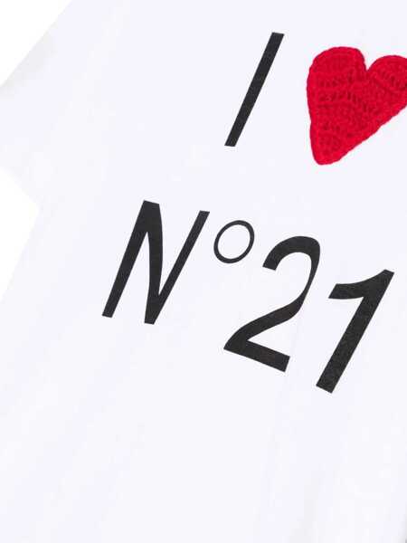 Tricouri N21 T-Shirt Mc I Love N21 WHITE Fete (BM 16614003) 3