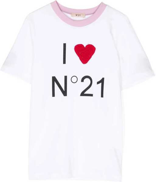 Tricouri N21 T-Shirt Mc I Love N21 WHITE Fete (BM 16614003) 1