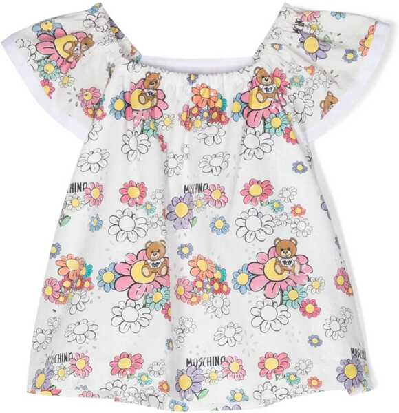 Rochii casual Moschino Toy Flowers Dress WHITE Fete (BM 16614057) 2