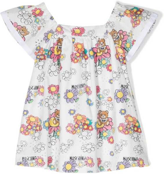 Rochii casual Moschino Toy Flowers Dress WHITE Fete (BM 16614057) 1
