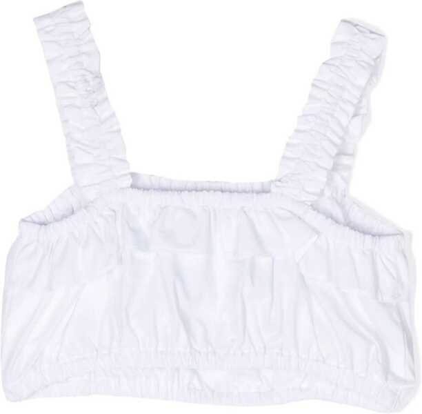 Topuri Moschino Headband Top With Logo Straps WHITE Fete (BM 16614144) 2