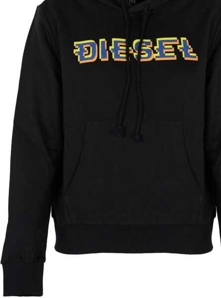 Tricouri Diesel Ginn Hood A065100HAYT Czarny Femei (BM 16614405) 3