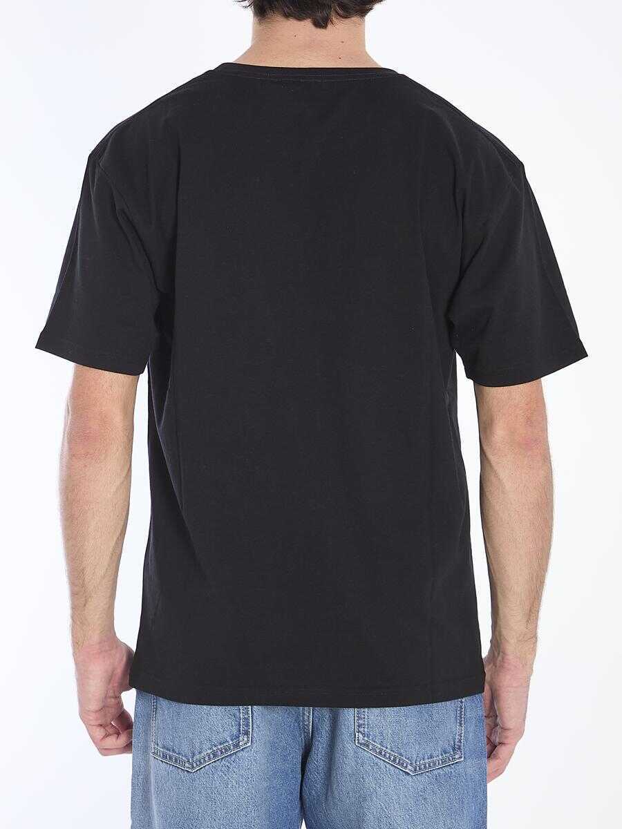 Tricouri Valentino Garavani Chez Valentino Garavani T-Shirt Black Barbati (BM 16615560) 4
