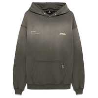 Bluze de trening 'Patron Of The Club' Olive Green Hoodie With Front And Back Logo Print In Cotton Man Barbati