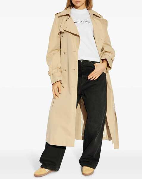 Tricouri Palm Angels T-Shirt With Logo WHITE Femei (BM 16619841) 2