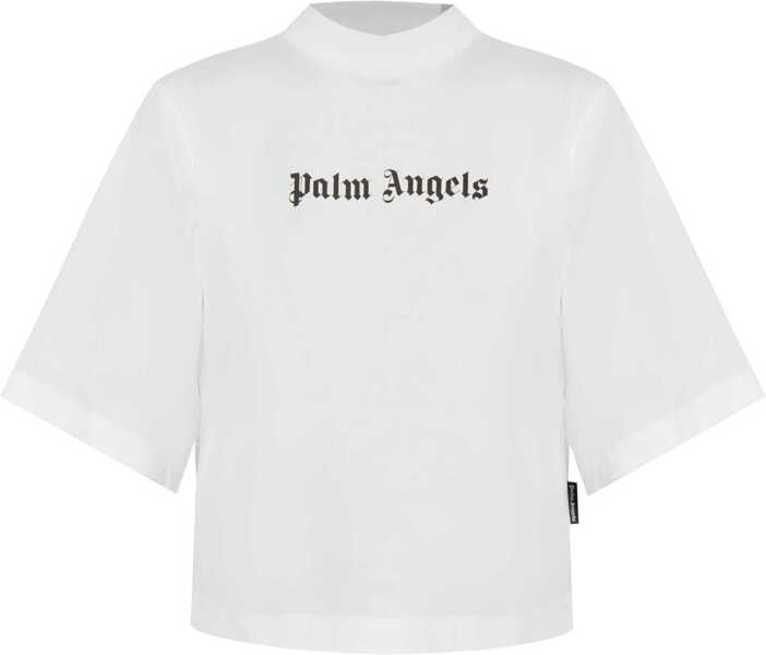 Tricouri Palm Angels T-Shirt With Logo WHITE Femei (BM 16619841) 1