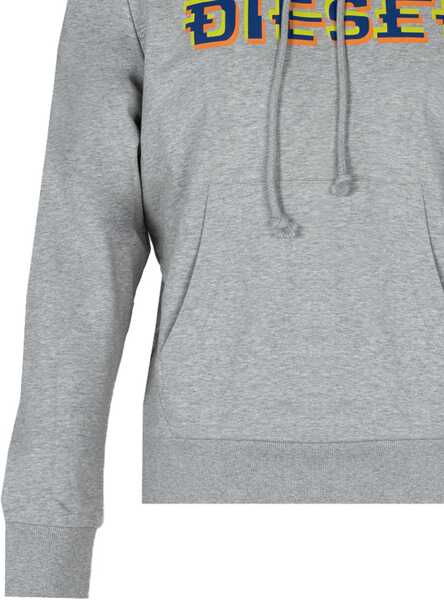 Tricouri Diesel Ginn Hood A06510 Szary melan Femei (BM 16620006) 4