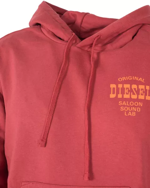 Tricouri Diesel Ginn Hood A07810 Czerwony Femei (BM 16620012) 3