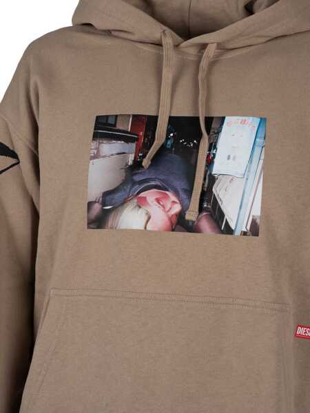 Tricouri Diesel Macs Hood A03592 Piaskowy Femei (BM 16620087) 3