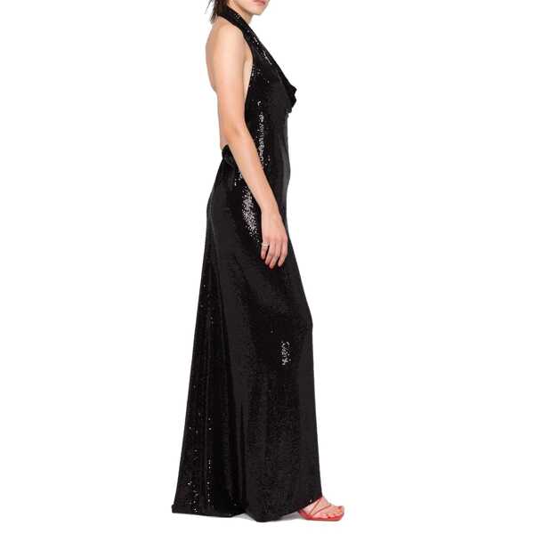 Rochii BLANCA VITA Blanca Vita Sequin-Embellished Long Dress Black Femei (BM 16620159) 2