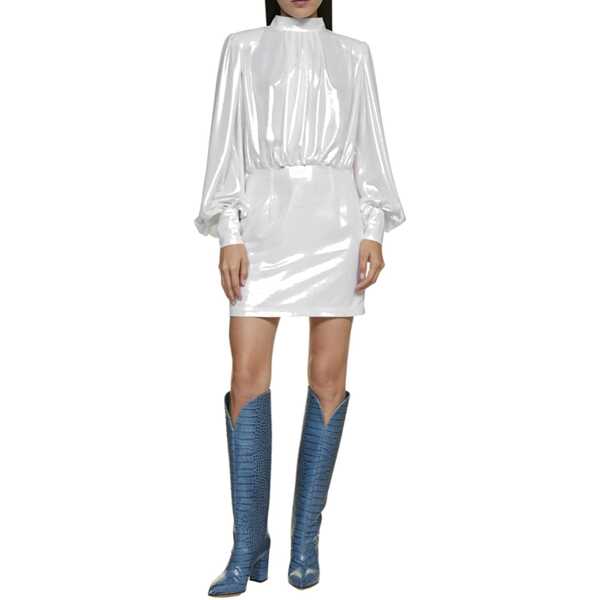 Rochii BLANCA VITA Blanca Vita Abelia Laminated Mini Dress White Femei (BM 16620171) 2