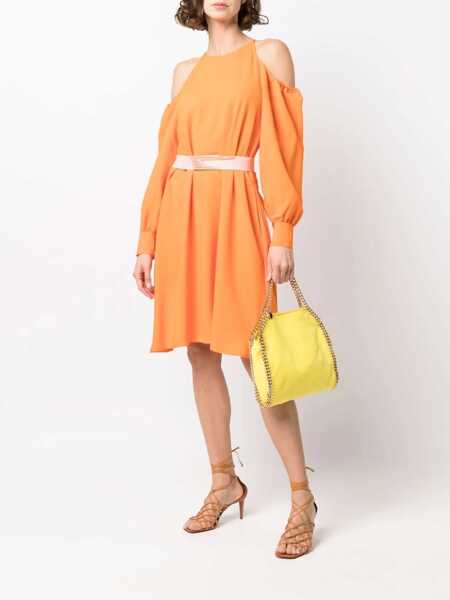 Rochii Stella McCartney Stella Mccartney Off-Shoulder Dress Orange Femei (BM 16620207) 2