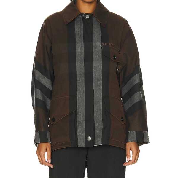 Geci Parka Burberry Burberry Parka Jacket Brown Femei (BM 16620348) 2