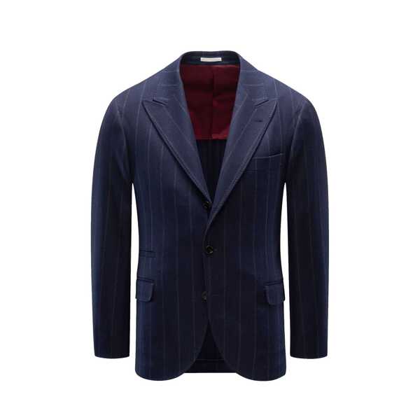 Jachete Brunello Cucinelli Brunello Cucinelli Wool Jacket Blue Barbati (BM 16620357) 1