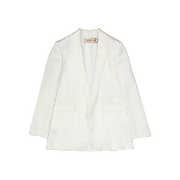 Jachete BLANCA VITA Blanca Vita Satin Effect Jacket White Femei (BM 16620393) 1