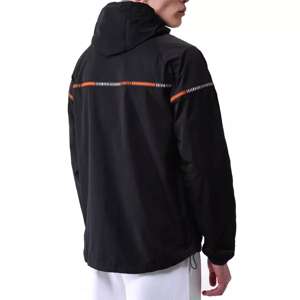 Jachete Marcelo Burlon Marcelo Burlon County Of Milan Windbreaker Jacket Black Barbati (BM 16620444) 3
