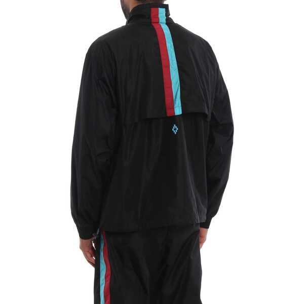 Jachete Marcelo Burlon Marcelo Burlon Logo Windbreaker Jacket Black Barbati (BM 16620447) 3