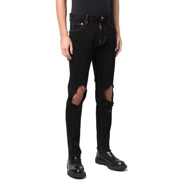 Blugi DSQUARED2 Dsquared2 Cotton Denim Jeans Black Barbati (BM 16620525) 2
