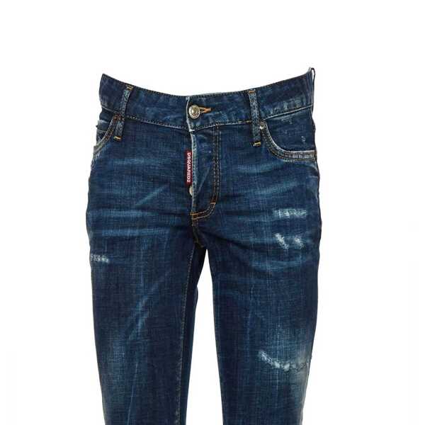 Blugi DSQUARED2 Dsquared2 Jennifer Denim Jeans Blue Femei (BM 16620549) 3