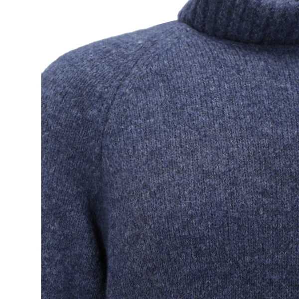 Pulovere Brunello Cucinelli Brunello Cucinelli Turtleneck Sweater Blue Barbati (BM 16620615) 3