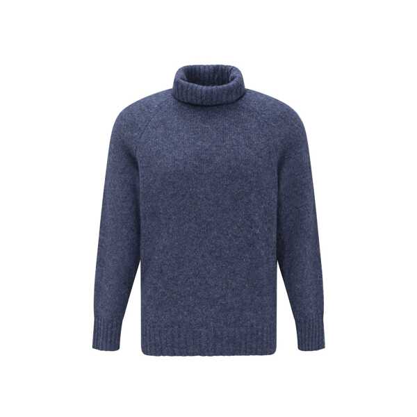 Pulovere Brunello Cucinelli Brunello Cucinelli Turtleneck Sweater Blue Barbati (BM 16620615) 1