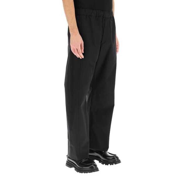 Pantaloni Alexander McQueen Alexander Mcqueen Cotton Trousers Black Barbati (BM 16620672) 2