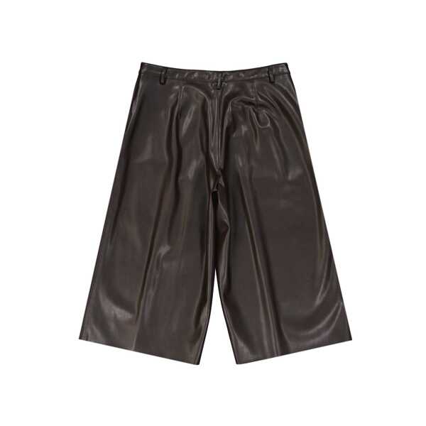 Pantaloni scurti BLANCA VITA Blanca Vita Faux Leather Shorts Brown Femei (BM 16620783) 2