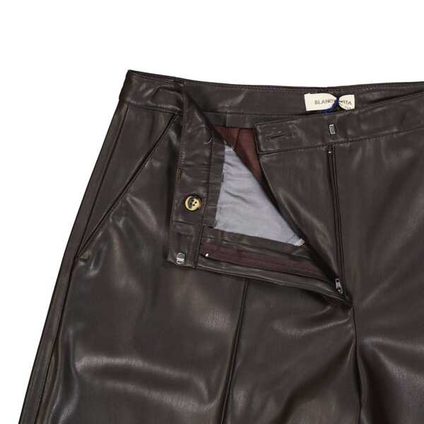 Pantaloni scurti BLANCA VITA Blanca Vita Faux Leather Shorts Brown Femei (BM 16620783) 3