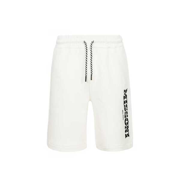 Pantaloni scurti MISSONI BEACHWEAR Missoni Cotton Logo Shorts White Barbati (BM 16620876) 1
