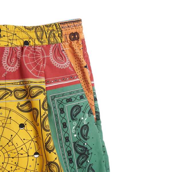 Pantaloni scurti Marcelo Burlon Marcelo Burlon  All Over Bandana Shorts Yellow Barbati (BM 16620885) 2