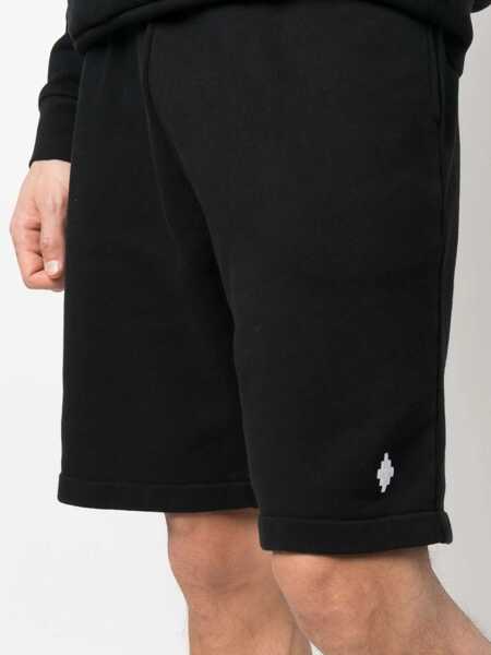 Pantaloni scurti Marcelo Burlon Marcelo Burlon Cotton Basket Shorts Black Barbati (BM 16620888) 5
