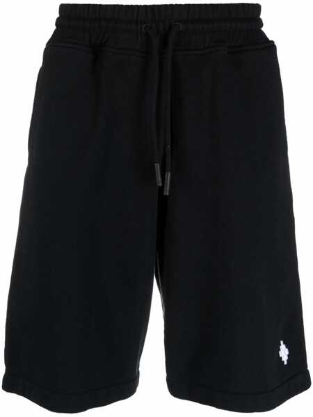 Pantaloni scurti Marcelo Burlon Marcelo Burlon Cotton Basket Shorts Black Barbati (BM 16620888) 1