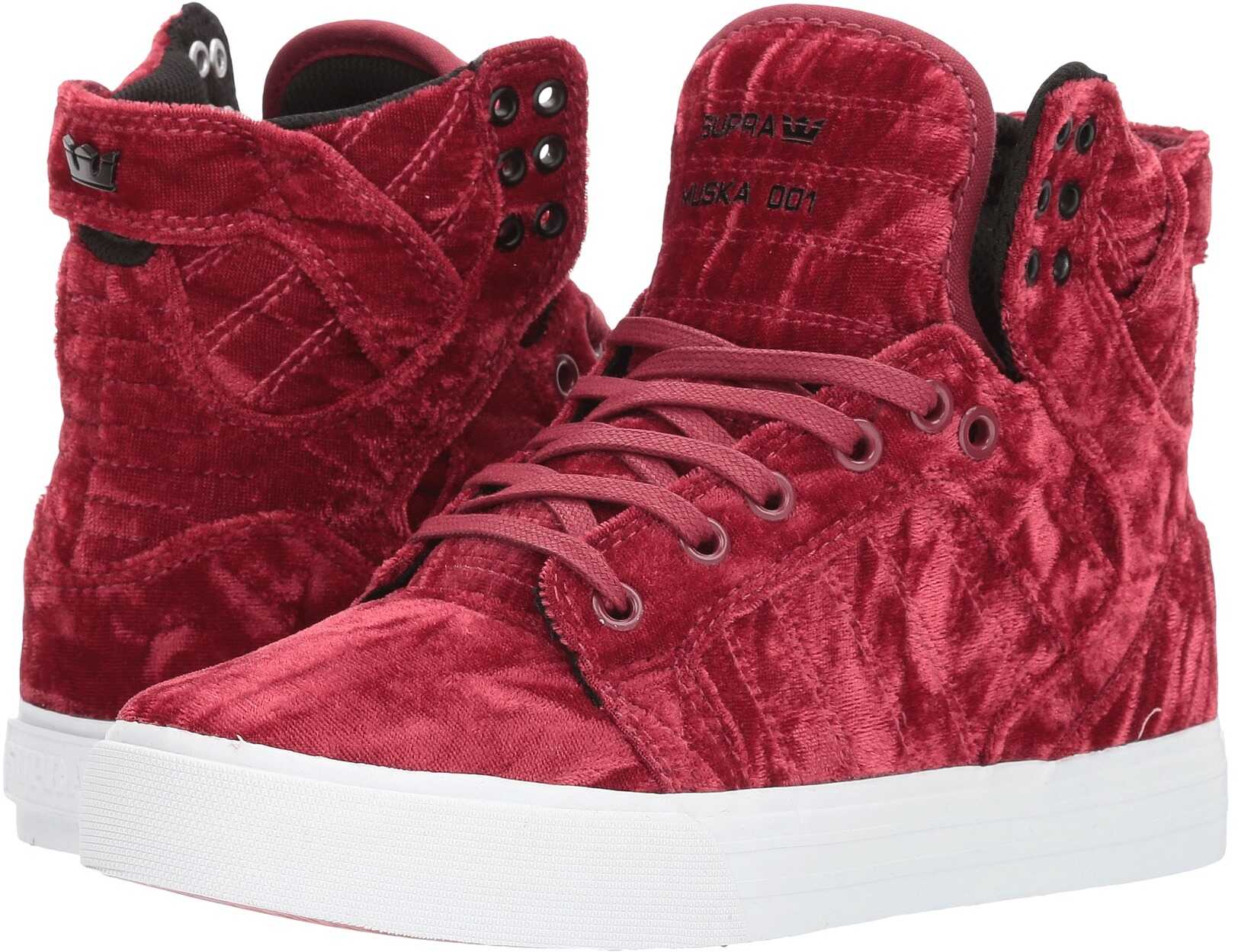 Tenis Supra Skytop Dark Ruby/White/White