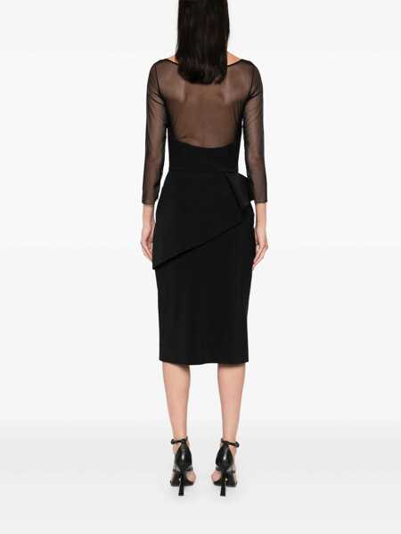 Rochii lungi CHIARA BONI CHIARA BONI DRESS ABCSKIPILLUSIONB.BS BLACK Black Femei (BM 16621773) 4