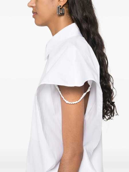 Rochii casual Stella McCartney Poplin Dress WHITE Femei (BM 16621821) 5