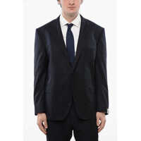 Sacouri CORNELIANI 2 Button Leader Twill Virgin Wool Blazer