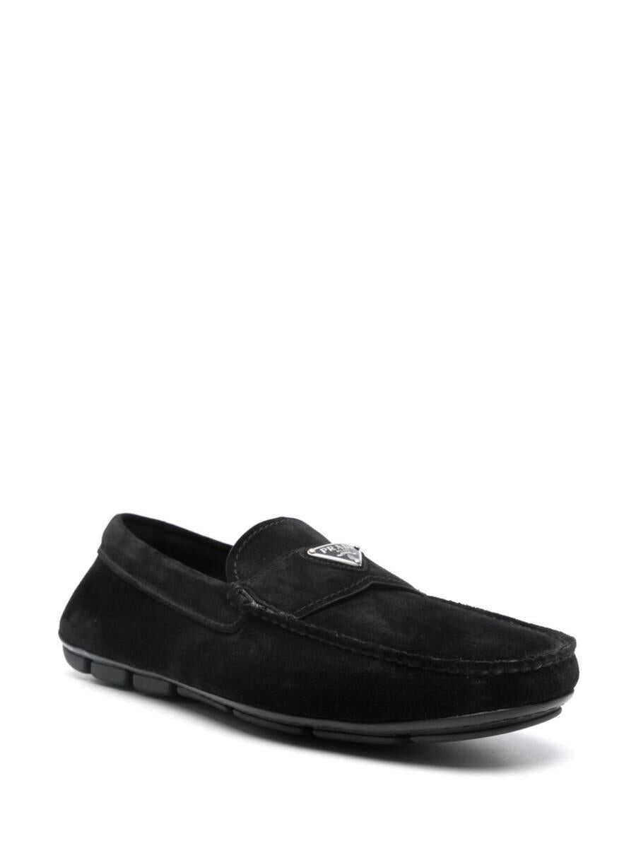 Mocasini Prada Prada Logo-Plaque Loafers Black Barbati (BM 16623813) 2