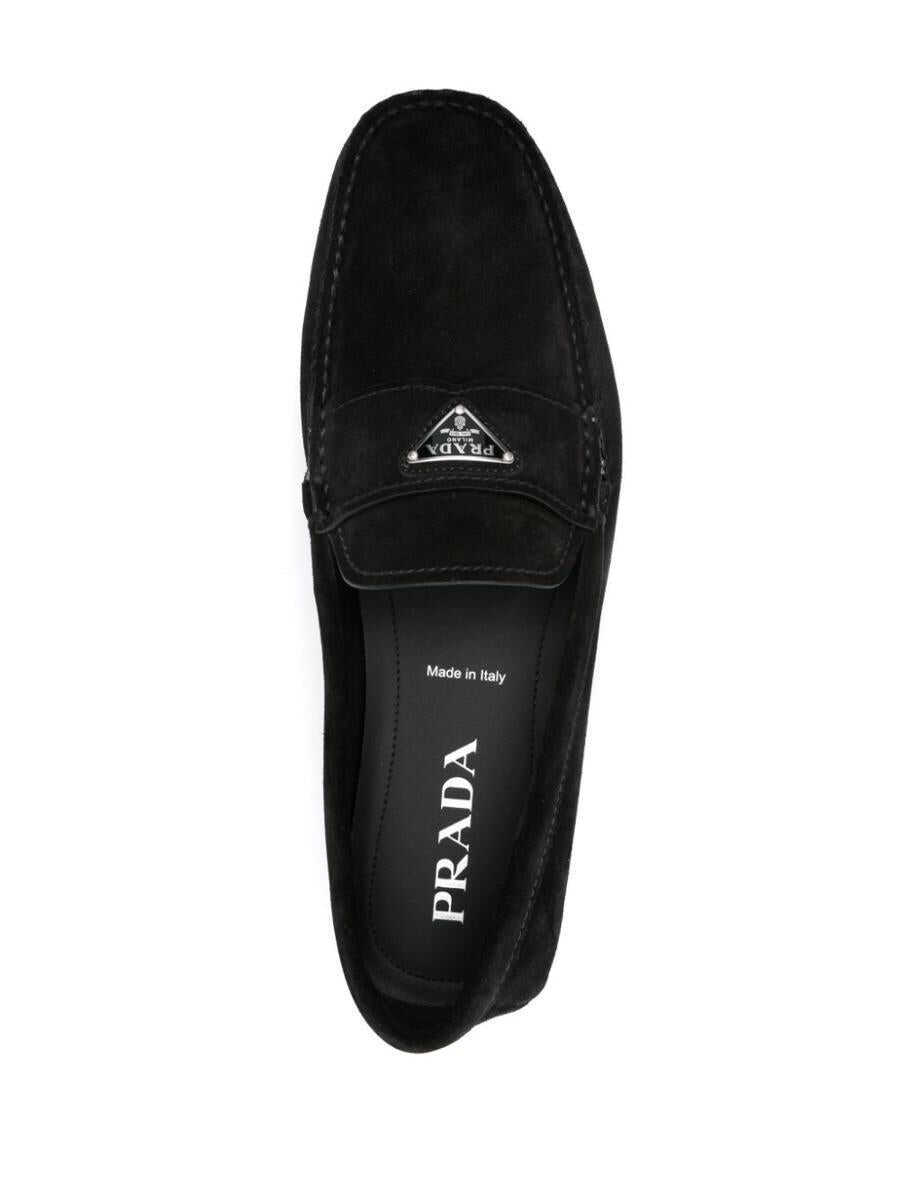 Mocasini Prada Prada Logo-Plaque Loafers Black Barbati (BM 16623813) 4