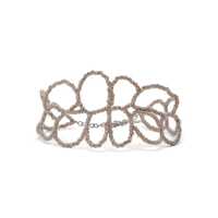 Bijuterii Brunello Cucinelli Silver And Mohair Wool Ramage Necklace Femei