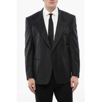 Sacouri CORNELIANI Peak Lapel Cerimonia Reset Virgin Wool Blazer