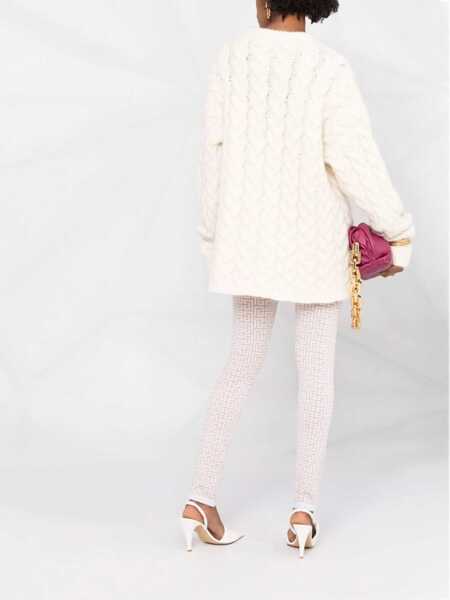 Colanti Balmain Glittered Monogram Leggings Black Femei (BM 16629180) 4