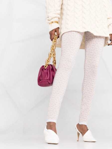 Colanti Balmain Glittered Monogram Leggings Black Femei (BM 16629180) 5