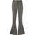 Balmain Wool Low-Rise Flared Pants Black & White