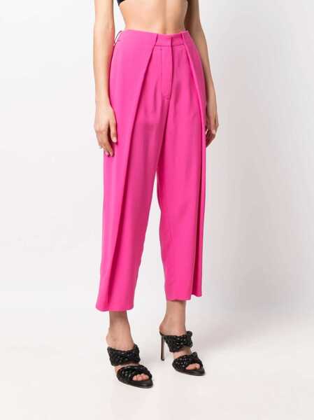 Pantaloni office Balmain Tapered-Fit High-Waisted Pants Pink Femei (BM 16629192) 3