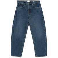 Blugi Blue Jeans With Low Waist And Belt Loops In Denim Woman Femei