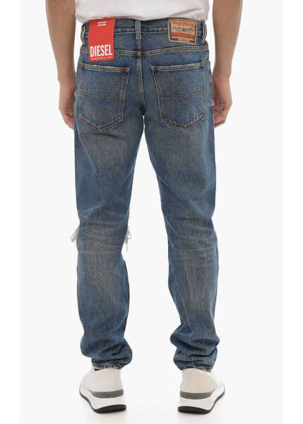 Blugi slim fit Diesel Mid Waist Slim Fit 1995 D-Sark Distressed Jeans 18Cm Blue Barbati (BM 16634610) 2