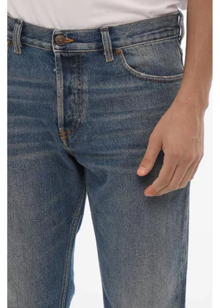 Blugi slim fit Diesel Mid Waist Slim Fit 1995 D-Sark Distressed Jeans 18Cm Blue Barbati (BM 16634610) 3