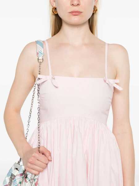 Rochii casual Ganni Poplin Dress PINK Femei (BM 16634688) 5